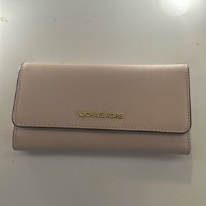 MK dusty rose wallet